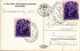 1938 Dunaszerdahely, Dunajská Streda; bevonulás / entry of the Hungarian troops + "visszatért&q...