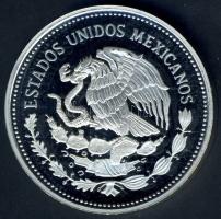 Mexikó 1986. 100P Ag "Mexikói Labdarúgó VB-labda, földgömb" T:PP Tanúsítvánnyal!