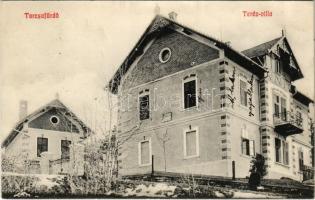 1909 Tarcsa, Tarcsafürdő, Bad Tatzmannsdorf; Teréz Villa. Lőwy Gusztáv és Testvére kiadása / Villa