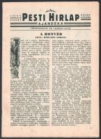 1933-1944 Vegyes újság tétel, 2 címlapján Horthy Miklóssal, a 3. újságban 'A legfelsőbb hadúr&#...