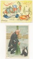 17 db MODERN használatlan humoros képeslap / 17 modern unused humorous postcards