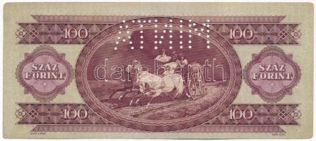 1949. 100Ft "B 095 002068" sorozat és sorszámmal, "MINTA" perforációval T:II-
A...