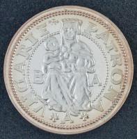 DN Magyarok Kincstára - II. Lajos ezüst dénár, 1526 ezüstözött rézötvözet utánveret tanúsítvánnyal, kapszulában (15mm) T:PP kis patina