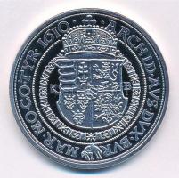 DN "Magyarok Kincstára - II. Mátyás, 5 tallér, 1610" ezüstözött rézötvözet utánveret tanús...