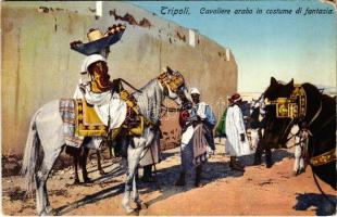 Tripoli, Cavaliere arabo in costume di fantasia / Arabian folklore (EK)