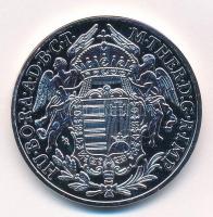 DN Magyarok Kincstára - Mária Terézia ezüst tallér, 1780 ezüstözött réz-cink ötvözet utánveret tanúsítvánnyal, kapszulában (40mm) T:PP kis patina