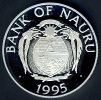 Nauru 1995. 10$ Ag "Olimpiai játékok-súlyemelés" T:PP