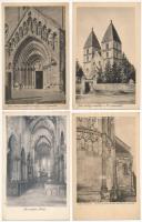 Jáki templom - 4 db régi képeslap