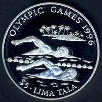 Tokelau-szigetek 1994. 5L Ag "Olimpiai játékok-úszás" T:PP