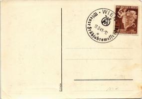 Das Geburtshaus unseres Führers in Braunau am Inn / NSDAP German Nazi Party propaganda, birthplace o...