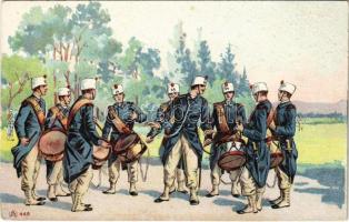 Military band. litho