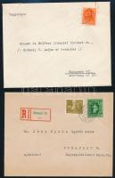 cca 1940-1950 Herczeg Ferenc (1863-1954) író levelezéseiből származó borítékok, 12 db, a Singer és W...