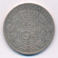 Belgium 1869. 5Fr Ag "II. Lipót" T:2- ph.
Belgium 1869. 5 Francs Ag "Leopold II"...