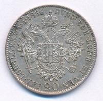 1856B 20kr Ag "Ferenc József" Körmöcbánya (4,29g) T:2 patina
Hungary 1856B 20 Kreuzer Ag ...
