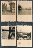 1935 Budapest, a már lebontott Tabán és környéke utcaképekkel, 12 db fotó kartonon, 9×6 cm