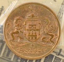 1933. Kisszakasz érme, "tantusz" dísztokban, korabeli közlekedéstörténeti fotókkal T:1- pa...