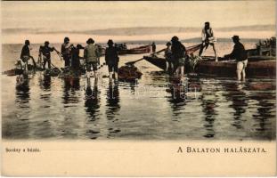 Balaton, Halászat, Sovány húzás. D.K.F.E. 913