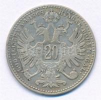 Ausztria 1868. 20kr Ag "Ferenc József" T:3 
Austria 1868. 20 Kreuzer Ag "Franz Josep...