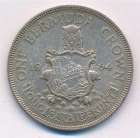 Bermuda 1964. 1C Ag "II. Erzsébet" T:1- Bermuda 1964. 1 Crown Ag "Elizabeth II" ...