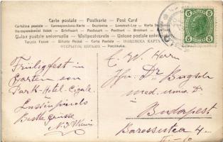 1907 Mali Losinj, Lussinpiccolo; Frühlingsfest im Garten von Park-Hotel-Cigale / Tavaszi fesztivál a...