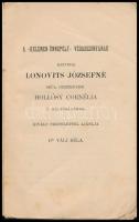 Váli Béla: Kelemen László az első magyar szinigazgató. Arad, 1888, Gyulai István, 4+V+196 p. Kiadói ...