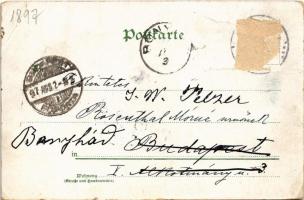 1897 (Vorläufer!) Köln, Cologne; Dom (Südseite), Friedrich Wilhelm III. / cathedral, monument. Art N...