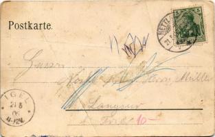 1906 Mettlach, Die neue Kirche, Lutwinuskapelle / church, chapel, general view. Kunstanstalt Lautz &...