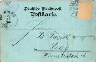 1898 (Vorläufer) Witten, Evang. Kirche, Helenen-Turm, Katholische Kirche, Voss-Garten, Krieger-Denkm...