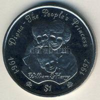 Sierra Leona 1997. 1$ "Diana, Vilmos és Harry" T:BU