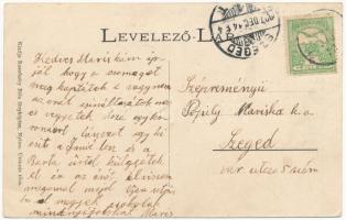 1907 Magyarsók, Sok (Szelőce, Selice); Római katolikus templom, utca, jegyzői lak. Rasofszky Béla fé...