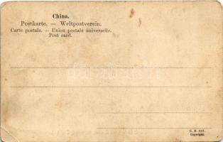 Hong Kong, Hongkong; The Queen's Road Central Bank and City Hall (worn corners)