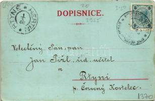 1899 (Vorläufer) Zbiroh, Kostel Sv. Mikulase, Zámek, Sál zámecky / church, castle, castle interior. ...