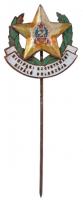 ~1950. A szakma kiváló kisipari szövetkezeti dolgozója zománcozott kitüntető jelvény, Rákosi-címerrel (21x21mm) T:2