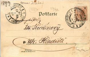 1899 (Vorläufer) Elberfeld (Wuppertal), Neues Rathaus, Stadthalle auf dem Johannisberg. Art Nouveau,...