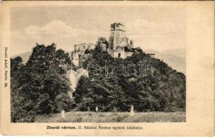 Zboró, Zborov; várrom. II. Rákóczi Ferenc egykori lakóhelye. Divald Adolf 24. / Zborovsky hrad / castle ruins (EK)