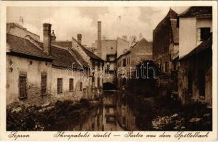 1932 Sopron, Ikva-patak részlet. Lobenwein Harald fotóműterme (Rb)