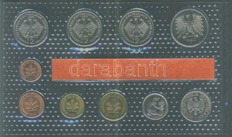 NSZK 1980G 1Pf-5M 10klf db, szettben, benne 3klf 2M T:BU