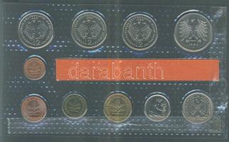 NSZK 1980F 1Pf-5M 10klf db, szettben, benne 3klf 2M T:BU