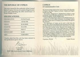 Ciprus 1986. 1Ł Ag "WWF" T:PP Díszkiadásban, tanúsítvánnyal!