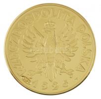 DN "Történelmi aranypénzek - Lengyelország 5 zloty 1925" aranyozott Cu-Ni utánveret "...