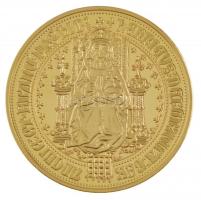 DN Történelmi aranypénzek - VIII. Henrik sovereign, 1526-1544 aranyozott Cu-Ni utánveret COPY beütéssel (20g/38,61mm) T:PP