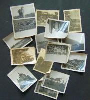 1941 17 db II. világháborús fotó a frontról hátán magyar feljegyzésekkel / WW. II. photos from the Eastern front 6x4 cm