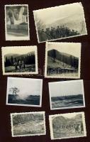 1941 18 db II. világháborús fotó a frontról hátán magyar feljegyzésekkel / WW. II. 18 photos from the Eastern front 6x4 cm