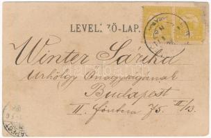 Körmöcbánya, Kremnitz, Kremnica; Állami főreáliskola, Barlang az Anna kápolnánál, Mannelstein / scho...