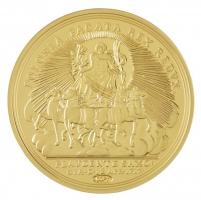 DN "Történelmi aranypénzek - II. Ágost 1717" aranyozott Cu-Ni utánveret "COPY" b...