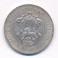 Német Kelet-Afrika 1891. 1/2R Ag "II. Vilmos" T:2 anyaghiba
German East Africa 1891. 1/2 ...