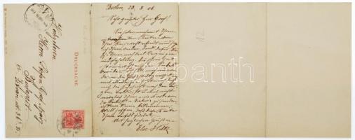 1906 Berlin, panorama von Kgl. Schloss und dessen nächster Umgebung. 4-tiled folding panoramacard (b...