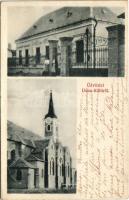 1912 Dunakiliti, Kiliti (Moson); templom és villa. Bokor Géza fényképész kiadása (Rb)