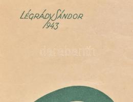 1943 Légrády Sándor (1906-1987): Benne bízzatok! plakát, Klösz Gy. és Fia, hajtott, 83×60 cm