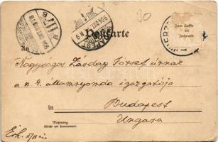 1904 Steinach an der Ens, Kirche, Gasthaus z. Goldnen Kreuz, Bahnhof. Casp. Bader / church, restaura...